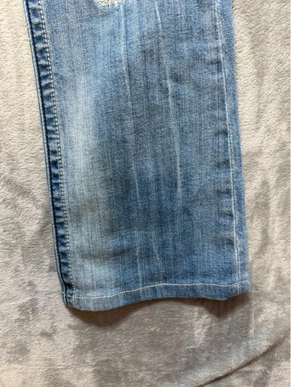 Miss Me Angel Wings Bootcut Jeans Womens Size 30 Distressed Rhinestone JP5082